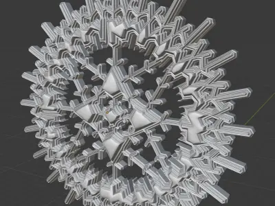 Decor Snowflake Design 2 3D print model