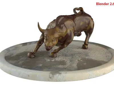 Charging Bull 3D model