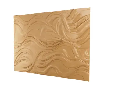 modern panel wall decor set wall relief mural CNC 71 3D model