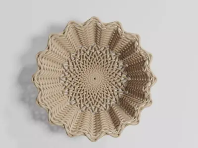 WICKER BASKET14 3D model