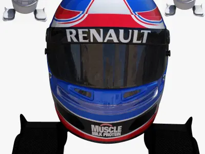 Palmer Helmet 2016 Low-poly 3D model