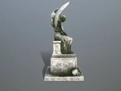 statue 3 of angel Low-poly 3D model purchase