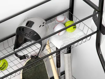 Sports set Inventory Organizer 3D model purchase
