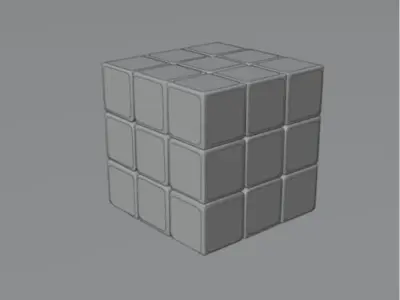 Rubiks Cube 3D model Free 3D model