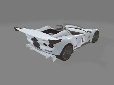 c7 track car 3D model