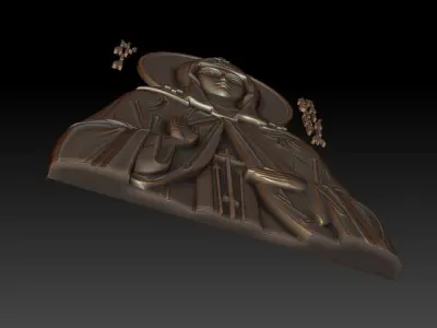 Saint Apollinaria of Egypt 3D print model