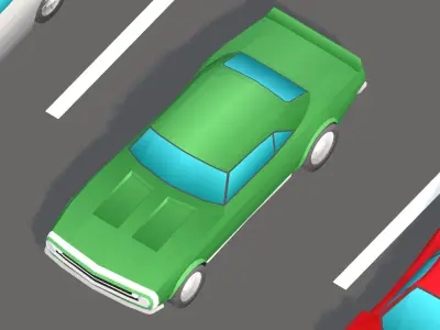 Low Poly Sports Car Pack Low-poly 3D model