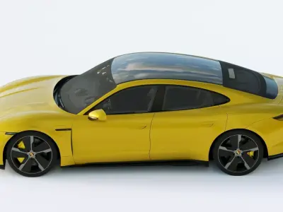 Porsche Taycan Turbo S 2020 3D model