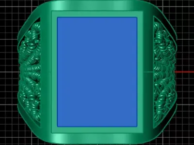 rectangle man jewelry ring free Free 3D print model