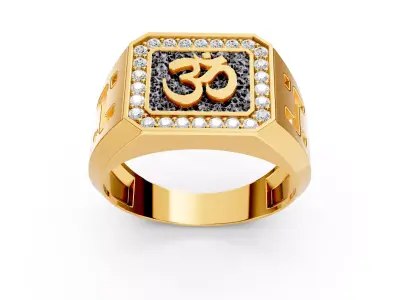 OM RING AUM RING 3D print model
