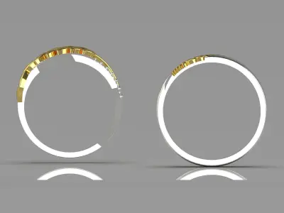 couple wedding ring cr0010 3D print model