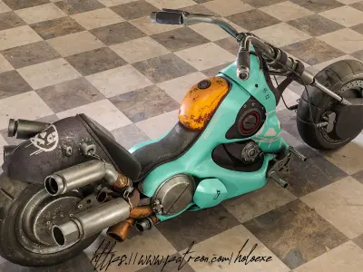 Akira Clown Motorcycle 3D model