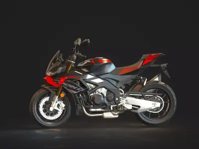 Base model Aprilia Tuono V4 2025 3D model