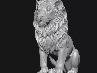 Lion sculpture 3D print model order