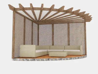 garden camellia 02 Low-poly 3D model