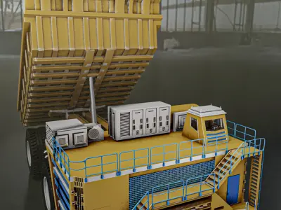 world bigest truck  belaz 75710  3D model