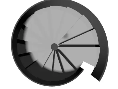 Spiral stair 2023-0007 3D model