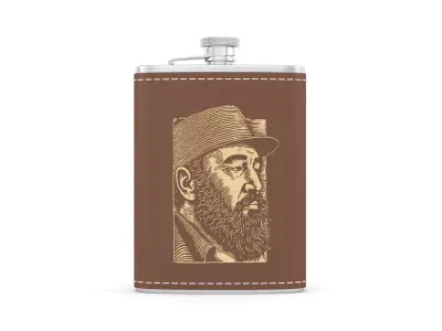 Personalized Flask Set 3D model