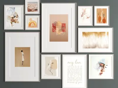 Art Frame 313 Low-poly 3D model