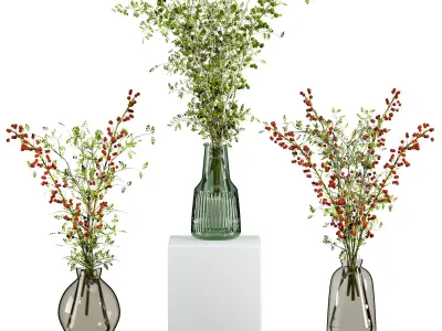 bouquet set 3D model 3