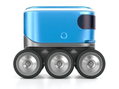 Autonomous delivery robotic drone concept model 3D model