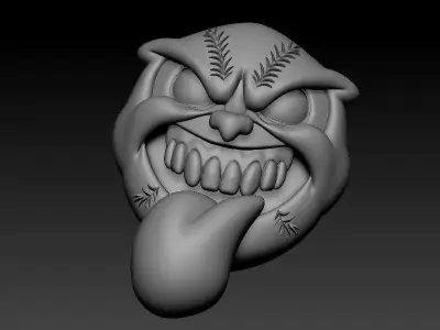 Anthropomorphic Baseball Head 3D Model  3D print model