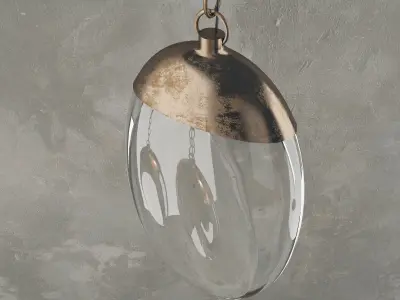 OCHRE Celestial Pebble Pendant 3D model