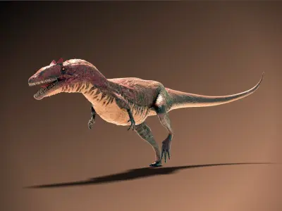 Allosaurus t - rex Low-poly 3D model