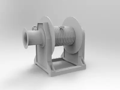 Mooring Winch 3D print model