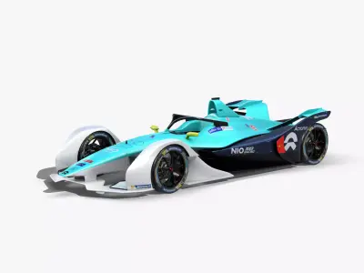 Nio Formula E 2020 Low-poly 3D model