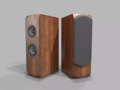 Music Column Low-poly 3D model