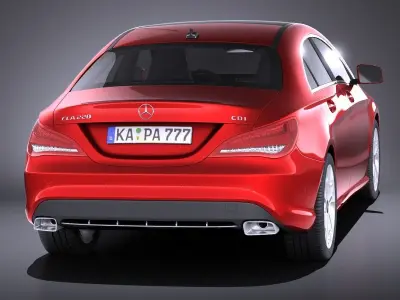 Mercedes-Benz CLA-class 2014 VRAY 3D model