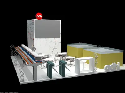 exhibitionbooth trade show booth 3D model