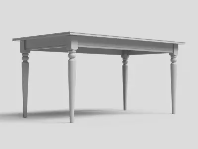 INGATORP Dining Table 3D model