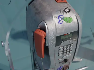 Public Phone 3D model