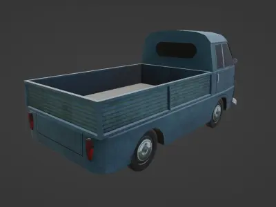 Fiat 1100 T Pick Up Low-poly 3D model