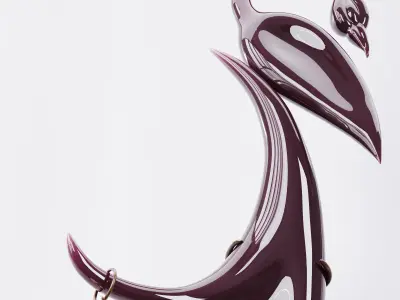 Birds The Glass Art Sculpture Jenny Pohlman and Sabrina Knowles 3D model