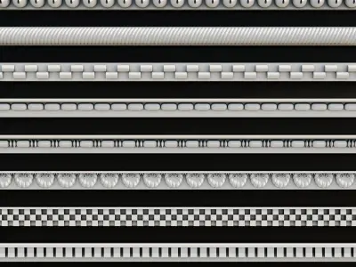 Ornament Pack Vol 15 - Medieval Baroque Gothic 3D model