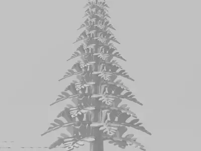 Printable christmas tree  3D print model