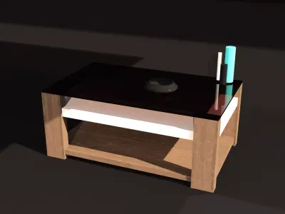 Modern Coffee Table   Low-poly 3D model