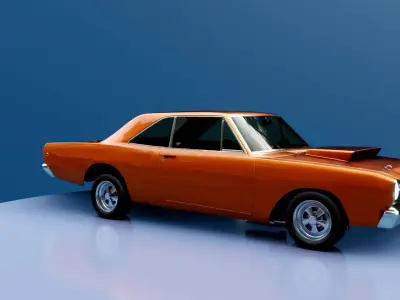 Dodge Dart 1968 Muscle Car 3D model