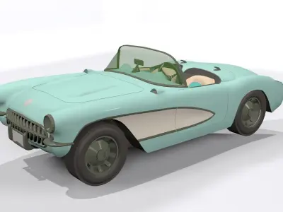 cartoon car 3D model