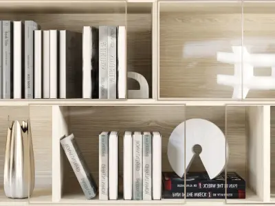 Wardrobe with decor 3D model