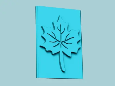Stamp 67 - Autumn Leaf - Fondant Decoration Maker Toy 3D print model