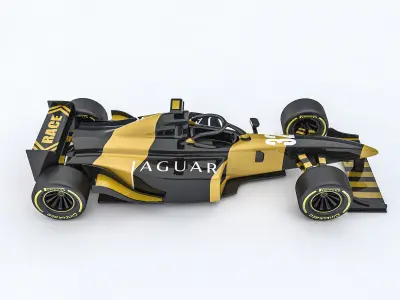 Formula 1 car model 09 Low-poly 3D model