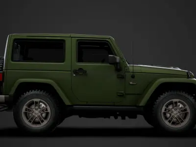 Jeep Wrangler 75th Anniversary JK 2018 3D model