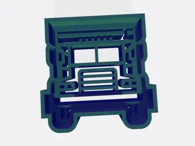 SET 10 KEYCHAINS 3D print models train car 3D print model