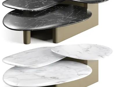 Callisto mix coffee table by porada 3D model