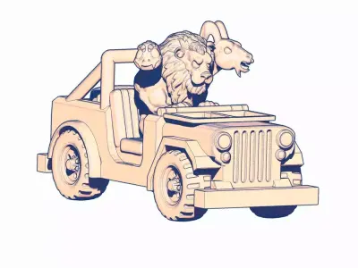 Che Cho and Chu TUSSLE FOR VICTORY 3D print model