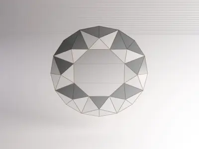 MIRROR---Triangular relief 3D model